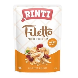 Υγρή Τροφή Σκύλων Rinti Filetto Chicken fillet with hearts 100g