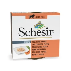 Υγρή Τροφή Σκύλων Schesir Chicken with papaya in jelly 150g