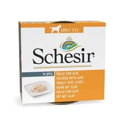 Υγρή Τροφή Σκύλων Schesir in jelly Chicken with aloe 150 g
