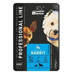 Υγρή Τροφή Σκύλων SUPER BENO Adult Small and medium Rabbit 100 g