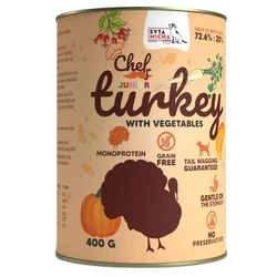 Υγρή Τροφή Σκύλων Syta Micha Chef Turkey with vegetables Junior 400g