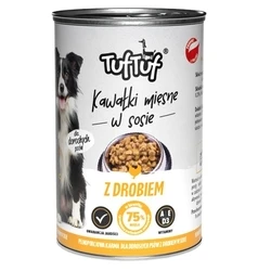 Υγρή Τροφή Σκύλων Tuf Tuf Meaty chunks with poultry 1250g