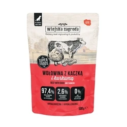 Υγρή Τροφή Σκύλων Wiejska Zagroda Beef with duck 500g