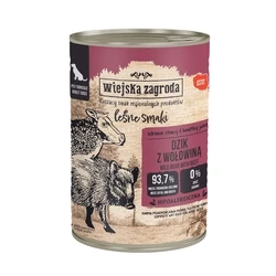 Υγρή Τροφή Σκύλων Wiejska Zagroda Forest Flavours Wild boar with beef 400g