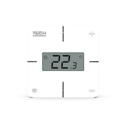 Wireless room controller mechanical white R-8X (TECH Controllers, model 46263)