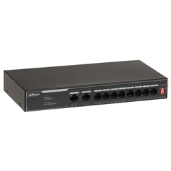 Dahua SF1010LP 8-Port PoE+ 10/100Mbps Αδιαμόρφωτος Switch (65W PoE) - SF1010LP