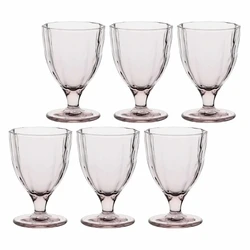 Σετ 6 ποτήρια Amami - Ανοιχτό ροζ, 300 ml