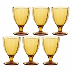 Σετ 6 Ποτήρια Amami - Κεχριμπαρένιο (Amber), 300 ml (UMAI)