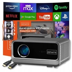 Προβολέας Android Google TV FULL HD 4K 39000lm WiFi Φορητός SMART Zenwire G60