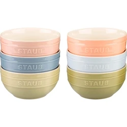 STAUB SERVING Σετ 6 μπολ 12 εκ., πολύχρωμο