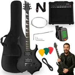 V-TONE EGS 39 MBK ηλεκτρική κιθάρα 4/4 μαύρο ματ (σετ αρχάριου)