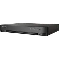 Hikvision iDS-7208HUHI-M2/PXT/4A+8/4ALM — 8-Channel 5-in-1 1U H.265 AcuSense PoC DVR (up to 8 MP, 2 HDD bays)