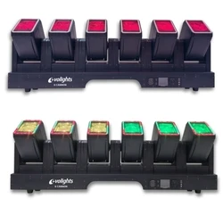 EVOLIGHTS 6 CANNON - μπάρα φωτισμού με 6 κινούμενες κεφαλές και ring LED