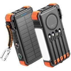 EXTRALINK Solar Powerbank 20000mAh 45W with Wireless (Induction) Charging, Lamp and Flashlight