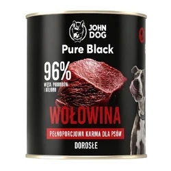 JOHN DOG Pure Black Mono Beef - Υγρή τροφή για σκύλους - 800 g