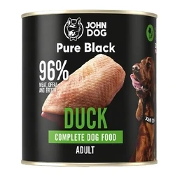 JOHN DOG Pure Black Mono Πάπια - υγρή τροφή για σκύλους - 800 g
