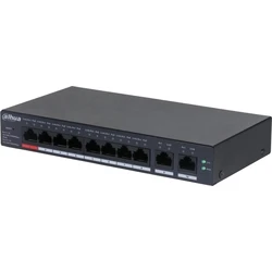 Dahua Technology DH-CS4010-8GT-110 Managed L2 Gigabit Ethernet PoE Switch — 10-port (8 PoE), Black