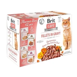 BRIT Care φιλέτα σε ζωμό, κουτί 12 x 85 g - Υγρή τροφή για γάτες (ενήλικες)