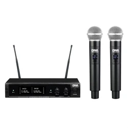 DNA DJ DUAL VOCAL Σετ Ασύρματο Μικρόφωνο Χειρός (2x μικρόφωνα + δέκτης)