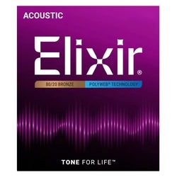 Elixir 11100 Medium (13-56) PW - Χορδές ακουστικής κιθάρας (6 τεμάχια)