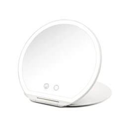 Girmi Καθρέπτης Μακιγιάζ BE03 με LED και Touch, Επαναφορτιζόμενος (USB-C) - Λευκό