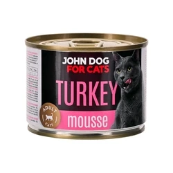 JOHN DOG Υγρή Τροφή Γάτας Mousse Γαλοπούλα 200 g