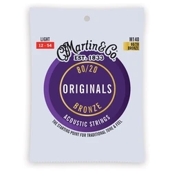 Martin MA140 Light (12-54) - Χορδές ακουστικής κιθάρας, σετ 6 τεμαχίων
