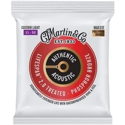 Martin MA535T Custom Light (11-52) - Χορδές ακουστικής κιθάρας (σετ 6)