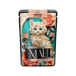 MAU Mousse Junior Μοσχάρι με Ασπαράγγια - Υγρή τροφή για γάτες 85 g - Dolina Noteci