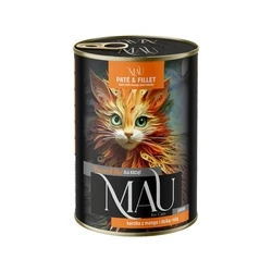 MAU Pate & Fillet Junior Πάπια με Μάνγκο και Κυνόροδο - Υγρή Τροφή Γάτας 400 g - Dolina Noteci