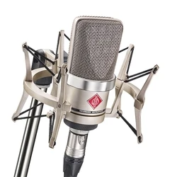 Neumann TLM 102 NI Studio-Set - Μεγάλο διάφραγμα πυκνωτικό μικρόφωνο (Νικέλ) με shockmount