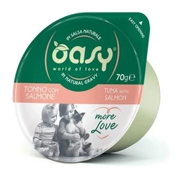 OASY More Love Τόνος με Σολωμό - Υγρή Τροφή για Γάτες 70 g