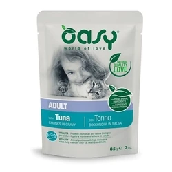 OASY Κομμάτια σε σάλτσα Τόνος - Υγρή τροφή για γάτες - 85 g