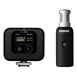 Shure MV88+W-KIT-Z6 - Ασύρματο στερεοφωνικό μικρόφωνο με δέκτη για κάμερα
