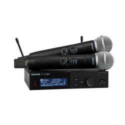 Shure SLXD24D+E/58-G65 - Διπλό Ψηφιακό Ασύρματο Σύστημα με 2 Χειρολαβές Μικρόφωνα (470 - 606 MHz)