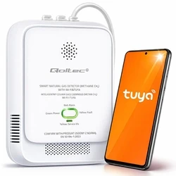 Qoltec 52651 Natural Gas (CH4) Leak Detector Wi‑Fi (Tuya)