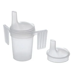 Ποτήρι πόσης για άτομα με αναπηρία REHAFUND RF-895 200 ml, διαφανές με καπάκι
