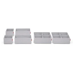 Rayen Drawer Organizer, Gray 6-piece (Model 2017.11)