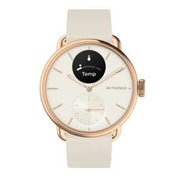 Withings ScanWatch 2 Stainless Steel 38mm (Sand) - Υβριδικό Smartwatch με ECG, SpO2, TempTech24/7