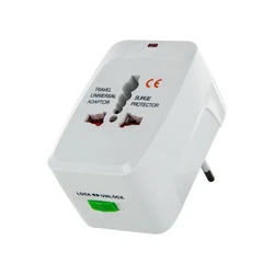 Lamtech LAM073050 Αντάπτορας Ταξιδίου Universal με 2 Θύρες USB
