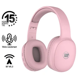 Ασύρματα Ακουστικά Lamtech BT5.3 FOLDABLE HIGH FIDELITY PINK