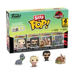 Funko Bitty Pop! 4-πακέτο: Jurassic Park - Ellie Sattler, Ian Malcolm, Triceratops, Brachiosaurus (Chase Triceratops)