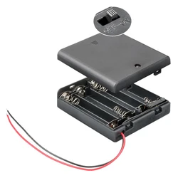 Goobay Θήκη Μπαταρίας 11473 Με Διακόπτη, Για 4x Aa Μπαταρίες, Μαύρη