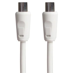 Καλώδιο Κεραίας Goobay αρσενικό σε θηλυκό 11510, <70dB, CCS, 1.5m, λευκό