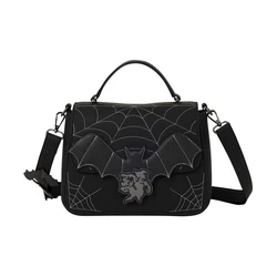 Loungefly Παιδική Τσάντα Ώμου - Mickey & Minnie Spiderweb and Bats (Μαύρη) WDTB3561