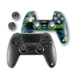 Spartan Gear Sarissa Ασύρματο Gamepad για PC / PS4 / PS5 / Switch Μαύρο + μία επιπλέον πρόσοψη