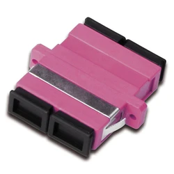 DIGITUS Οπτικός Συζεύκτης Duplex SC to SC MM OM4 Violet Ceramic Sleeve