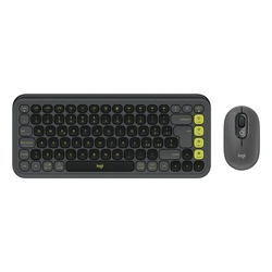 Logitech Ποντίκια Combo Mouse And KB Graphite Ita Mediter 412