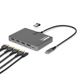 StarTech USB-C σε Quad HDMI Adapter 4K 60Hz με PD