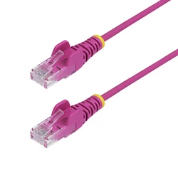 StarTech Καλώδιο Δικτύου Slim CAT6 25 cm Pink Snagless RJ45 UTP